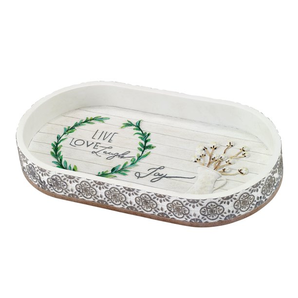 Avanti Linens Modern Farmhouse Tray Multi