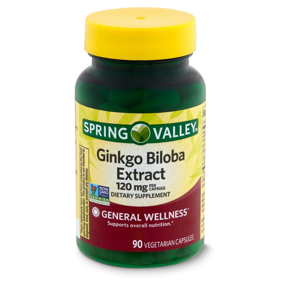 Spring Valley Ginkgo Biloba Extract Dietary Supplement, 120 mg, 90