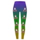 thumbnail image 3 of MKLEKYY Leggings push up para mujer, pantalones de yoga deportivos informales con estampado de plumas de carnaval para mujer, leggings de moda, 3 of 3