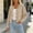 Beige, variant on Sevevn Women's Trendy Crew Neck Waffle Knit Cropped Cardigan Button Up Long Sleeve Layering Tops Fall Winter Fashion Outfits for Shopping Going Out Daily Wear