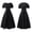 Black, variant on Dpytoraw Big Girls Regency Dresses Ruffled Medieval Classical Puff Sleeve Empire Waist Dress Gown Girls Sundresses,Black Size 16-18 Years
