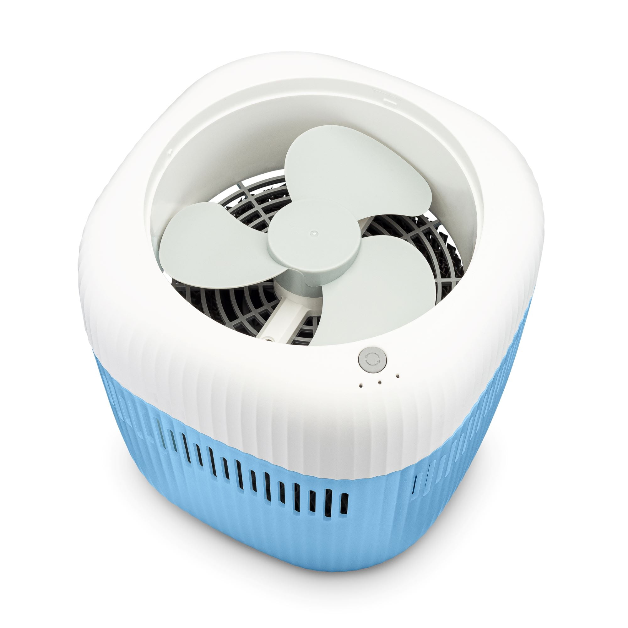 Crane Mist Free Evaporative Humidifier, 0.5 Gal Top Fill, Wick Filter, Quiet Easy Clean Air Humidifier for Bedroom, Baby Nursery & Home, Dishwasher Safe Tank, 3 Speeds, Blue/White
