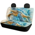 thumbnail image 4 of Binienty Turtle Pattern Car Seat Covers Set of 4, Vehicle Seat Protector Non-Slip Car Mat Covers Pads, Car Accessories Fit Most Vehicle, Cars, Sedan, Truck, SUV, Van, 4 of 6