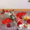 thumbnail image 3 of Decoración navideña de avión, figura de avión, accesorio fotográfico, colgante de de Navidad, colgante de avión para el hogar, restaurante, Estilo C, 3 of 8