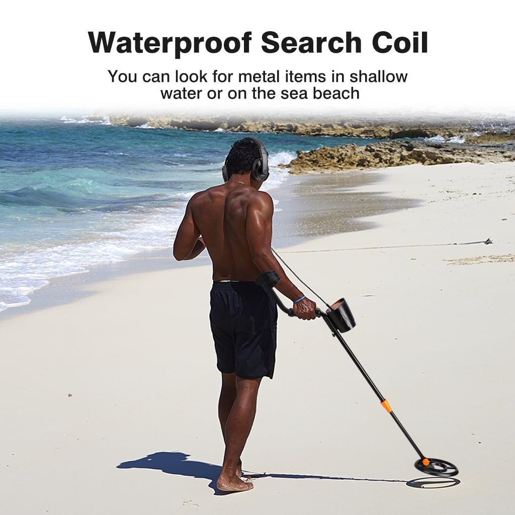 Metal Detector for kids, Floureon Waterproof Metal Dector High Accuracy Professional Handheld Detector with DISC, All-Metal & Pinpointer Modes, Gold Hunter Digger for Adults Beginners