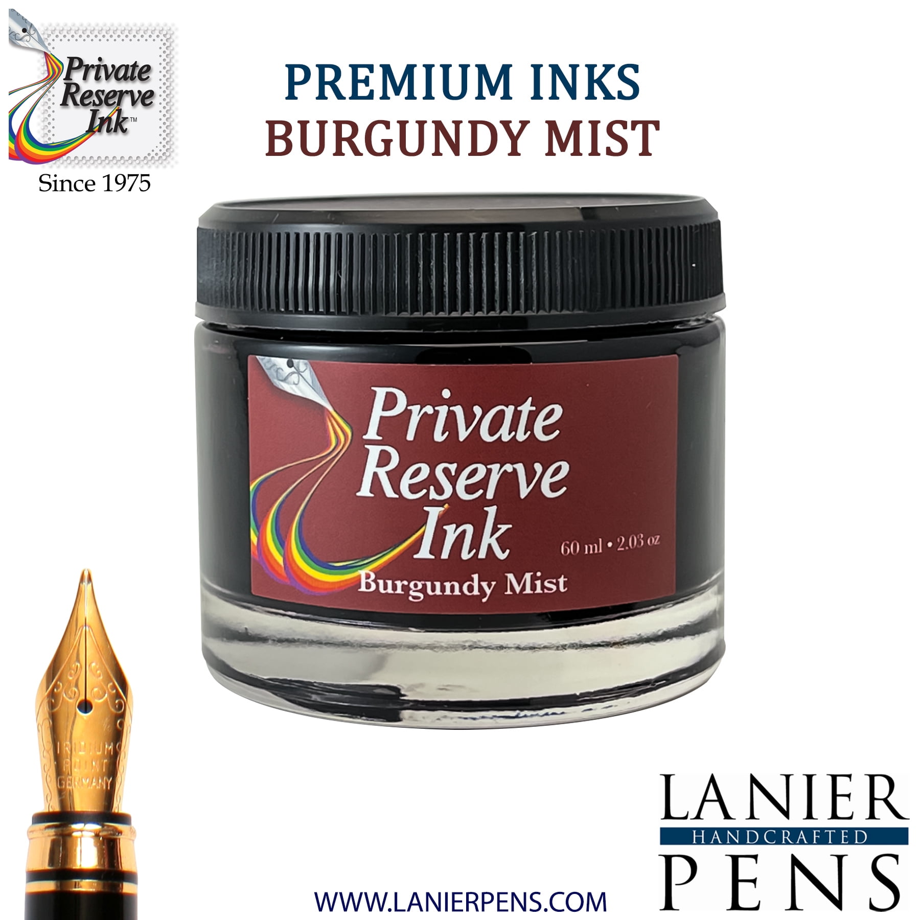 Private Reserve Ink, 60ml Ink Bottle - Burgundy Mist (PR17004)