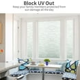 thumbnail image 5 of 30x200cm Privacy Window Film Reusable Glass Opacifying Film Opaque Film Patterned Glazing Film Electrostatic Self-Adhesive Window Film Anti UV Window Film for Office Kitchen Bedroom Home, 5 of 5