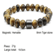 thumbnail image 2 of Pulsera Con Hematita Y Piedras Naturales Energia Proteccion Xtellar Color cafe Largo 19 cm, 2 of 4
