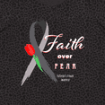 thumbnail image 4 of Inktastic Faith over Fear Parkinson's Awareness with Red Tulip Women's Plus Size T-Shirt, 4 of 5