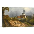 thumbnail image 1 of ARTCANVAS Summer Landscape With Church Canvas Art Print by Carl Blechen - Size: 18" x 12" (1.50" Deep), 1 of 9