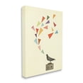 thumbnail image 3 of Stupell Industries Pigeon Antique Radio Geometric Triangle Shapes Design Canvas Wall Art, 16 x 20, Design by Cassia Beck, 3 of 5
