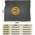 thumbnail image 3 of St. Olaf College Logo Fleece Blanket, Very Soft Microfiber Flannel Blanket for Couch Warm and Cozy for All Seasons, Black, 3 of 6