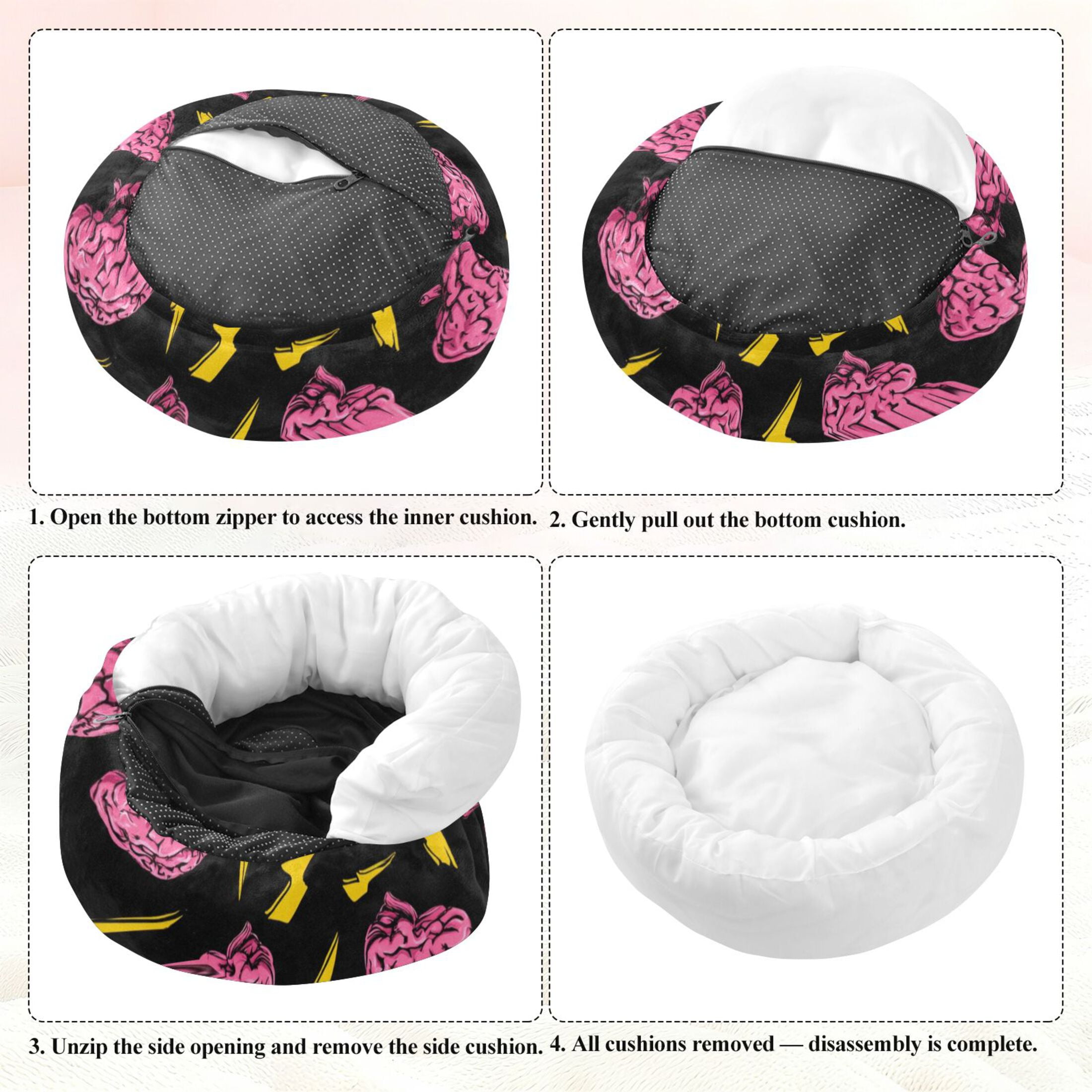 Pet Bed Pet Mat Cozy Removable & Washable Comfort For Cats And Dogs Brains&bolts