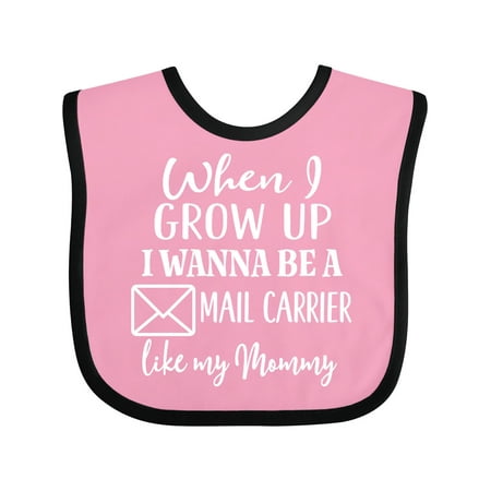 

Inktastic Future Mail Carrier Like Mommy Gift Baby Boy or Baby Girl Bib