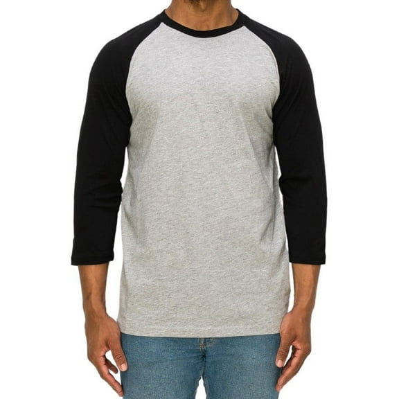 BAIEBLEUE GLOBAL Men's 3/4 Sleeve Baseball Jersey, Vintage Raglan Casual Sleeve Tee Shirt Baseball Jersey