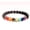 2, variant on Handmade Black Lava Seven Chakra Healing Balance Beaded Bracelet