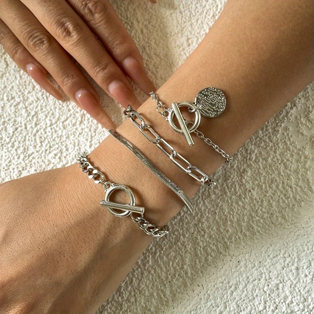 4pcs of Elegant Women's Bracelets - Perfect for Any Occasion!