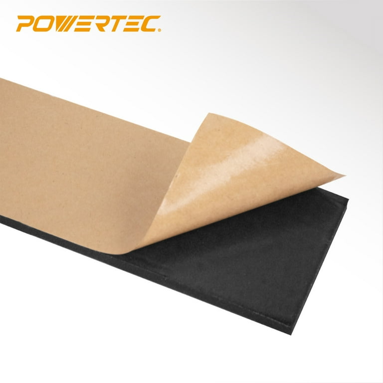 EPDM Rubber Self-Adhesive Push Block Replacement 5-3/4 Inch x 2-7/8 Inch x  3/16 Inch - POWERTEC Woodworking Safety Accessories Wholesaler0