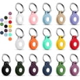 thumbnail image 2 of AirTag Case Compatible with Apple AirTag Case for AirTag Keychain,Pet AirTag Collar-Lime White Lime White 1Pack, 2 of 4