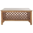 thumbnail image 6 of SAFAVIEH Squall Rustic Square 1 Shelf Coffee Table, Burnt Natural, 6 of 12