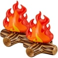thumbnail image 1 of 2 Pieces 18 Inch Inflatable Campfire Camping Props, Bonfire Party Decor, Campfire Party Decorations, Artificial Flame Campfire Torch for Indoor Camping Overnight and Scene Setting, 1 of 7