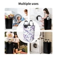 thumbnail image 6 of Vsdgher Lavender Flowers Print Square Laundry Bag Large Collapsible Dirty Clothes Bags With Handles Waterproof Essentials Storage For College Dorm, Family, 6 of 6