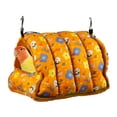 thumbnail image 5 of Warm Bird Nest, Hut Comfortable Swing Parrot Hideaway, Bed house Birdcage Accessories Cave Hammock for Budgie Cockatoo Finches Parakeets Orange Medium, 5 of 7