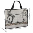 thumbnail image 2 of AWERP Bunny Bow Annabel Kidston Laptop Bag Diving Fabric Computer Protective Handle Case 12inch, 2 of 5