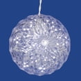 thumbnail image 2 of Vickerman 6" Crystal Ball Christmas Ornament with 30 Cool White LED Lights, 2 of 2