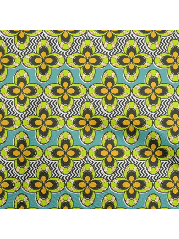 ViscoseChiffonLimeFabricAfricanDressMaterialFabricPrintFabricByTheYard42InchWide