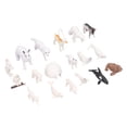 thumbnail image 1 of Juego de figuras de animales árticos, 18 Uds., Chico, liebre ártica simulada, Reno, oso ballena blanca, modelo de juguete, decoración, 1 of 9