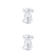 thumbnail image 3 of Portavelas de cristal Toystoory candelabro de pilar transparente hexagonal 3 set, 3 of 6