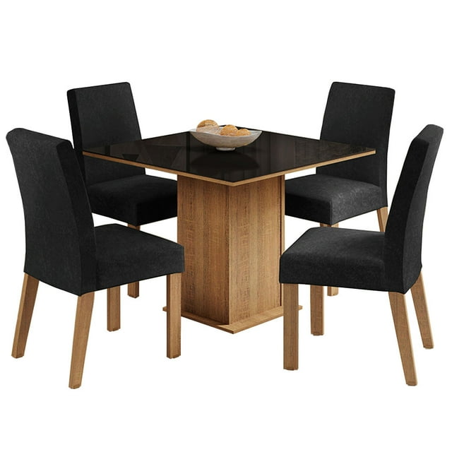 Juego de Comedor Madesa Oxford Evelin Mesa y 4 Sillas