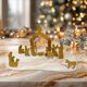 thumbnail image 1 of Figuras de belén navideño, adornos de escritorio, manualidades creativas, estatuas del nacimiento de Jesús, esculturas para estantería de sala de, 1 of 8