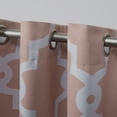 thumbnail image 3 of Exclusive Home Curtains Ironwork Sateen Woven Room Darkening Blackout Grommet Top Curtain Panel Pair, 52x63, Blush, 3 of 8