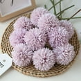thumbnail image 6 of Muellery Artificial Flower Chrysanthemum Silk Flower Artificial Chrysanthemum Ball Purple TP1A96801, 6 of 7