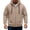 Complexion, variant on Rexolia Mens Oversized Zip Up Hoodie Brushed Fleece Heavyweight Full Zip Sweatshirt with Pockets Fall Winte Black L