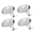 thumbnail image 2 of ESTINK 4Pcs Porte-Cuillère en Acier Inoxydable 2 Baguettes Compactes Support de Repos, 2 of 8