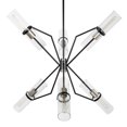 thumbnail image 3 of Everly 6 Light Chandelier, Black and Chrome, 3 of 4