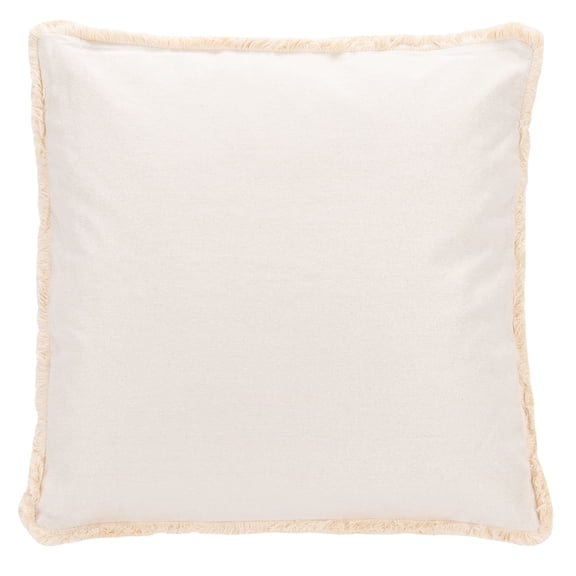 SAFAVIEH Rinley Bordered Throw Pillow, 18" x 18", Grey/White