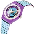 thumbnail image 2 of Swatch GV129B Women's Flowerflex Violet Steel Bracelet Watch, 2 of 3