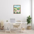 thumbnail image 3 of Stupell Industries Abstract Vivid Meadow Landscape Painting Brown Floater Framed Canvas Art Print Wall Art, 25 x 31, 3 of 10