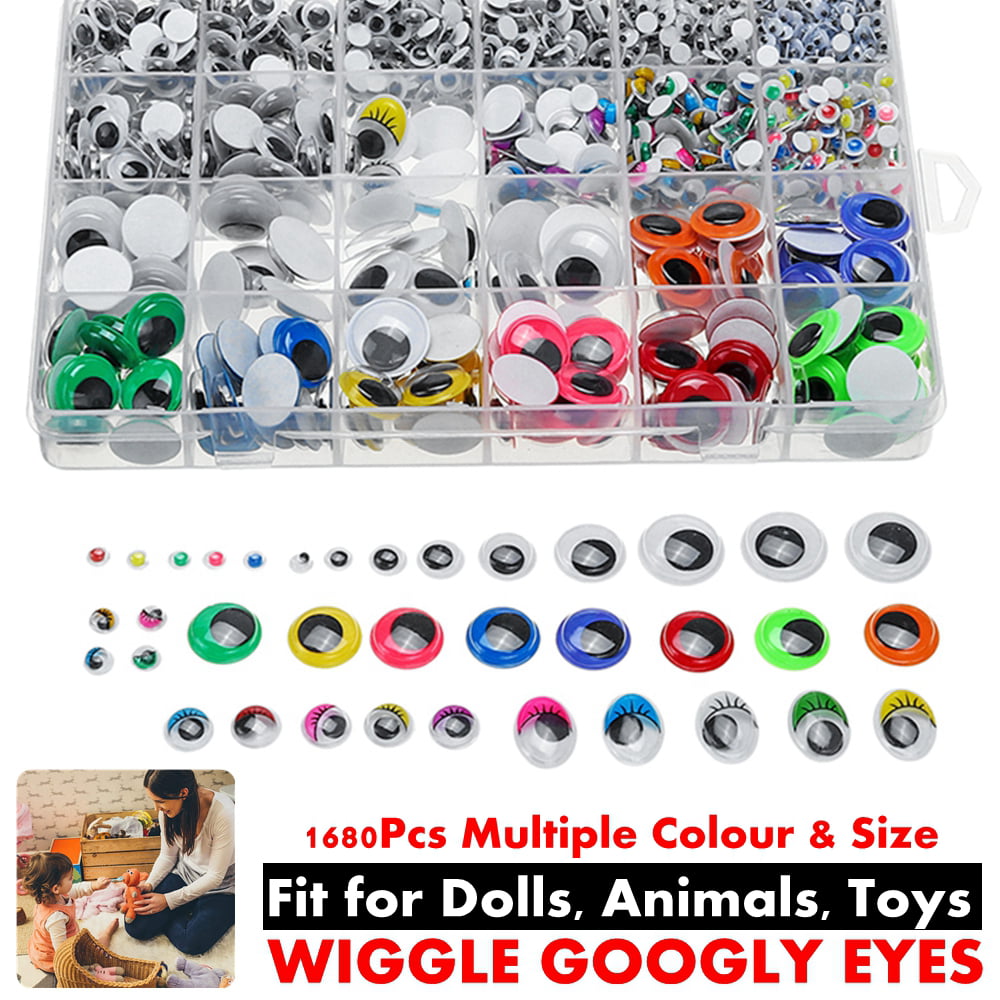 Self-adhesive Mixed Eyes For Toys Doll Googly Wiggly Eyes DIY AccessoriY*hu