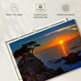 thumbnail image 6 of Elephant Stock Golden Sun Above Pebble Beach Wall Art - Horizontal Canvas Wall Art - Living Room Wall Decor - Beach Canvas - Black And Brown Decor - 30" x 20", 6 of 8