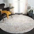 thumbnail image 2 of SAFAVIEH Orchard Eglantine Damask Area Rug, Grey/Gold, 6'7" x 6'7" Round, 2 of 8