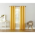 thumbnail image 2 of No. 918 Nathan Casual Textured Semi-Sheer Grommet Curtain Panel, 48" x 95" in Yellow, 2 of 5