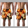 thumbnail image 3 of luoweisi Men's Beach Shorts Quick Dry Swim Trunks with Mesh Lining Thanksgiving Pumpkin XL, 3 of 5