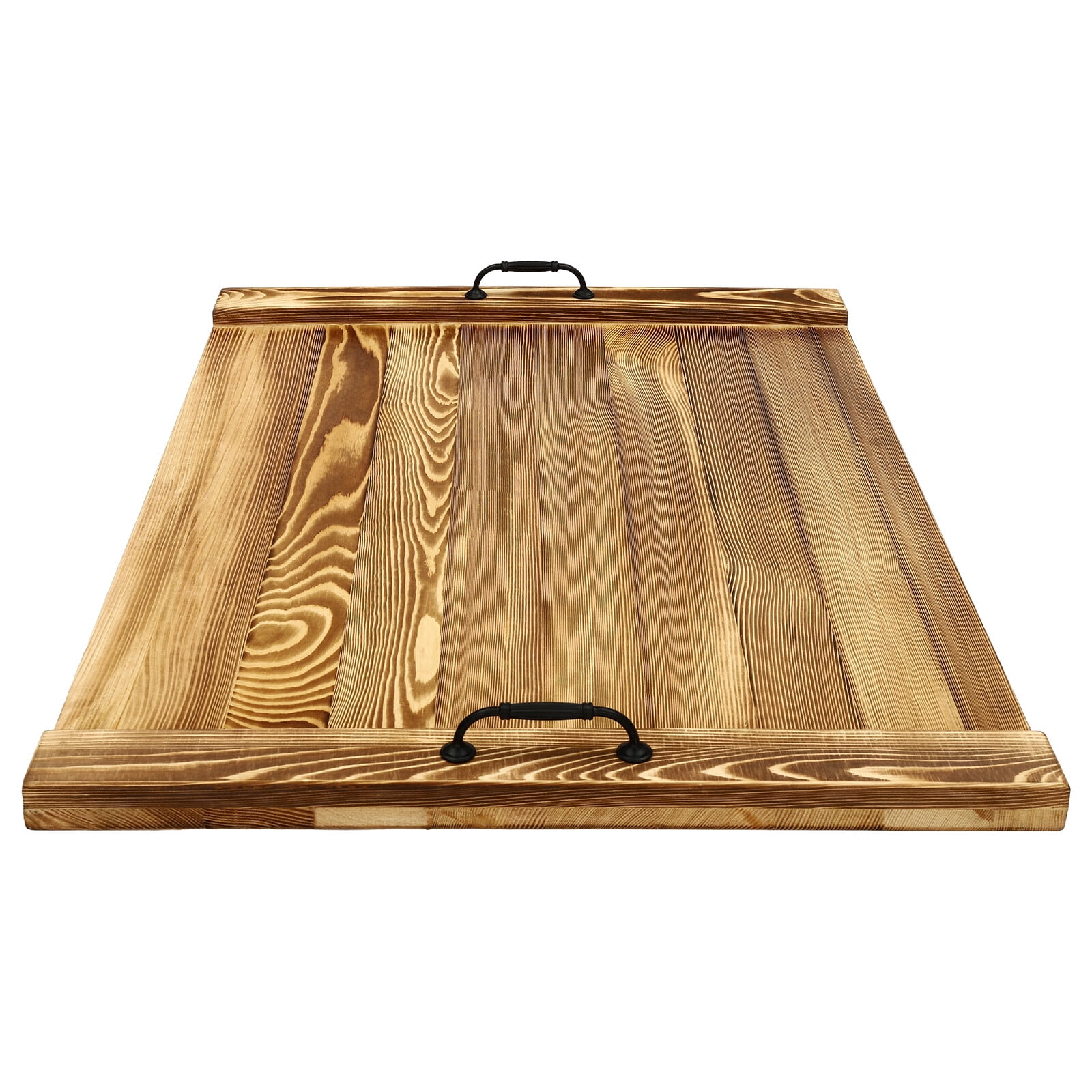 Loyalheartdy Noodle Board Wood Stove Cover Top Cover Multifunctional Chopping Board Serving Tray with 2 Handles for Electric Gas Stove Top 30 x 22 In