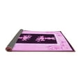 thumbnail image 2 of Ahgly Company Indoor Round Oriental Pink Asian Inspired Area Rugs, 5' Round, 2 of 4