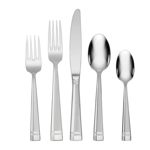 Oneida Amsterdam 45-Piece Satin 18/0 Stainless Steel Flatware Set (Service for 8)